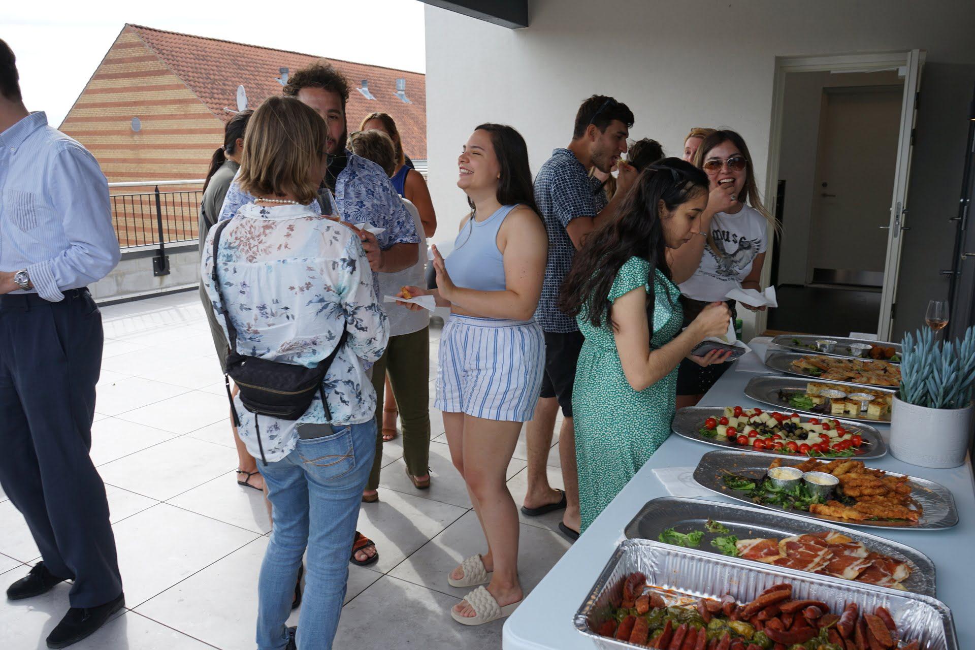 A rooftop terras tapas event hosted by Movinn Coliving